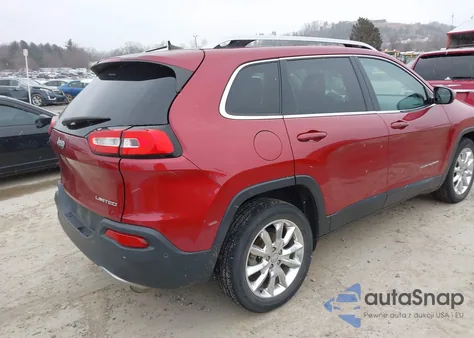 2016 Jeep Cherokee Limited z USA, uszkodzony, nr VIN 1C4PJLDB4GW244007